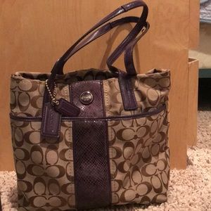 Purple and brown Coach purse!